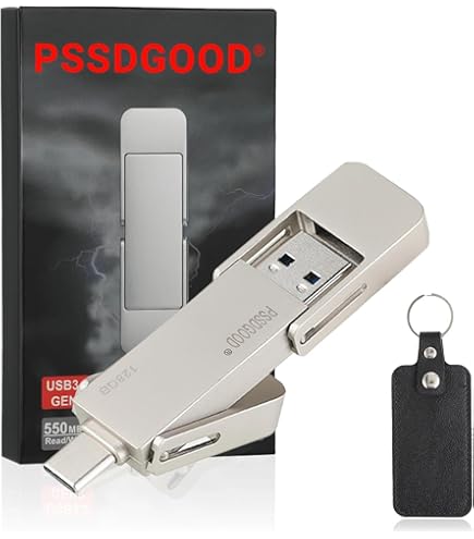 SSK 2 TB SSD NVME Externo, hasta 1050 MB/s Velocidad de transmisión