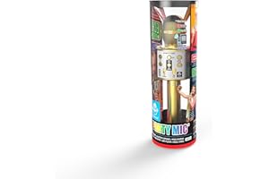 Cefa Toys - Micrófono Karaoke Bluetooth 7 en 1, Micrófono Estéreo Inalámbrico con Interpretación Vocal, Distorsionador de Voz, Mezclador, Compatible con Spotify, Youtube y Apps de Karaoke