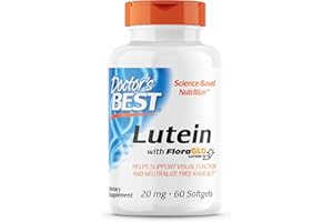 ‎DOCTOR'S BEST Doctor's Best, FloraGlo, freies Lutein, Zeaxanthin mit, 20 mg, 60 Kapseln