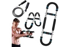 CMYKZONE Verstellbarer Twister-Armtrainer Mit Springseil, U-Förmiger Handgelenk-Krafttrainer, Startseite Brust Expander Für Schulter-, Arm- Und Brustübungen, Armkräftigung, Krafttraining Für Den Oberkörper Usw