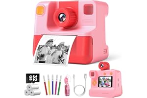 GREENKINDER Câmara Fotográfica Infantil Instantânea Com Impressão