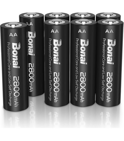 LOT DE 8 PILES ACCUS BATTERIES AAA LR03 1.2V NI-MH RECHARGEABLE