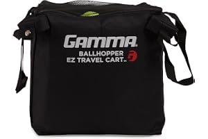 Gamma Sports Premium Tennisundervisning och resevagnar - unik sportutrustning, stor bollkapacitet, kraftiga mönster, idealisk