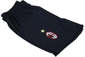 AC MILAN PANTALONCINI PANTALONCINO MILAN UFFICIALE REPLICA adulto uomo bambino NERO