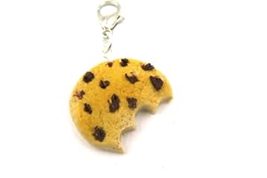 SCHMUCK-STADT Angebissener Keks Anhänger/Charm Modeschmuck für Ketten oder Bettel-Armband