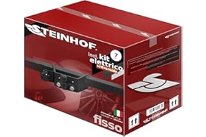 Nuovo gancio di traino fisso STEINHOF compatibile con Mitsubishi Pajero Sport 1999-2008 con 7-poli kit elettrico universale