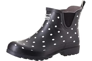 Jileon Ankle Height Wellies for Women - Wide Foot EEE Fit - Ideal for Wide Calves and Feet