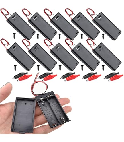 Lot De 10 Supports De Piles Bouton CR2477 Pour Bouton 3 V Noir