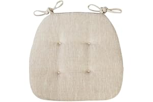 uyeoco Set 4/2/1 Cuscini Sedia da Cucina/Cuscini di Seduta,43 * 41 * 35cm Confortevole Cuscini Coprisedia da Cucina,con Lacci Imbottito,Lavabili(13#,1pcs)