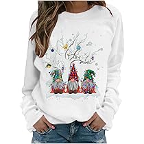 Pull De Noël Drôle Pour Femme - Sweatshirt Manches Longues Motif Festif - Polyester Élasthanne - Cadeau Idée Fêtes