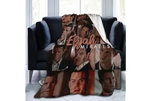 DJNGN Kuschelige Plüsch-Elijah-Thow-Decke Mikaelson-Flanelldecke, Bettwäsche, warmes Fleece, weiche Decke für Sofa, Couch, Wohnzimmer, Büro, Auto, Camp, Stranddecken, 203,2 x 152,4 cm