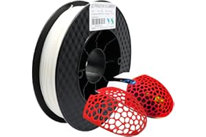 YOUSU PVA 1.75mm, Filament Soluble Dans l'Eau, Support Naturel Pour Imprimante 3D, Précision Dimensionnelle +/- 0.03mm, Blanc 500g (1.1LBS)