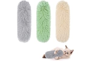Dacitiery Katzenminze Plüsch Spielzeug 3 Stück Katzenminze Kissen, Katze Kick Spielzeug, Zähneknirschen, Kauspielzeug, Katzenspiele für Katzen, Interaktives katzenspielzeug fur Katze und Kätzchen
