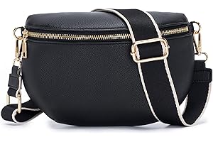Roulens Kleine Damen Umhängetaschen,Elegant Bauchtasche Damen,Umhängetasche aus Veganes Leder,Crossbody Bag Damen,RFID Blockierung Kartenschlitz Brusttasche mit Verstellbar Abnehmbar Breiter Gurt