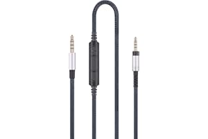 HANSNBY Audio Replacement Cable Compatible with Sennheiser HD4.40, HD 4.40 BT, HD4.50, HD 4.50 BTNC, HD4.30i, HD4.30G Headphone and Compatible with Samsung Galaxy Huawei with in-Line Mic Remote Volume control