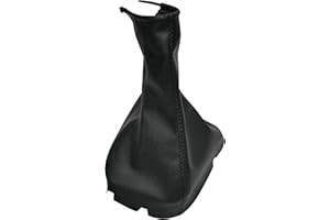 AERZETIX - C58509 - Funda para palanca de cambios - compatible con Chevrolet Aveo a partir de 2004, Daewoo Kalos a partir de 2004 - color: negro - en piel sintética