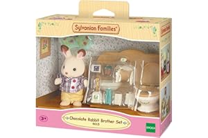 SYLVANIAN FAMILIES - 5015 - Le frère lapin chocolat et toilettes Multicolore