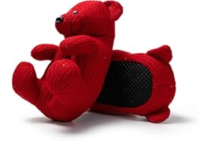 JOMIX Zimowe kapcie damskie w kształcie niedźwiedzi, zabawne, ciepłe, kolorowe kapcie do noszenia w domu