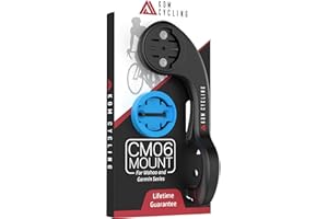 KOM Cycling CM06 Quick Release GoPro Computer Mount for Wahoo and Garmin Bike Computers (Compatible with Edge 1030, Elemnt Roam and others) Compatible with GoPro Accessories (Black, Mount Only)
