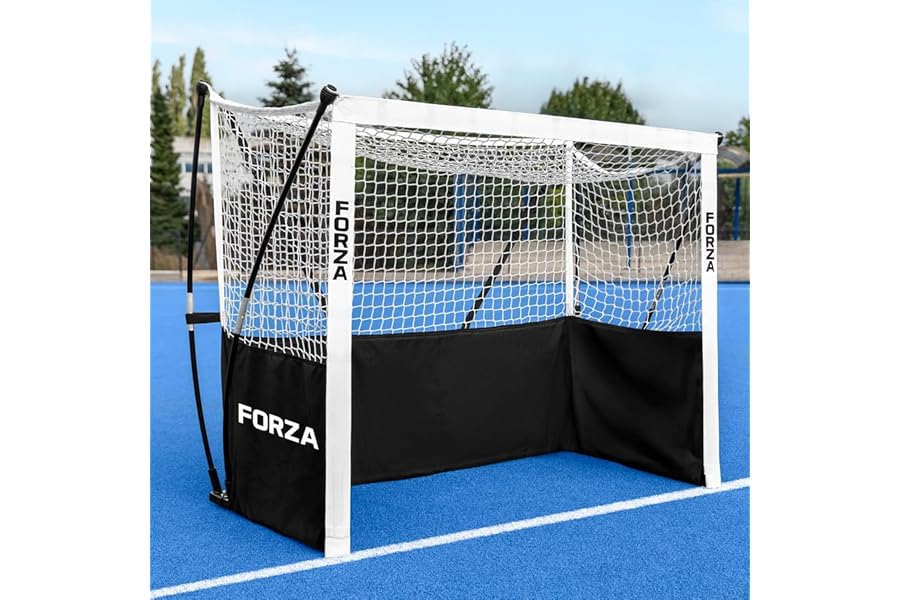 FORZA ProFlex Field Hockey Goals - 3x Size Options: 2.44 x 1.22m / 3 x 2m / 3.66 x 2.14m | Pop Up Design, Ultra-Portable/Lightweight Goal Posts For Garden, Schools, Clubs