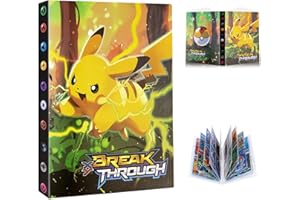 COZVIAO Album per Pokemon Carte, Raccoglitore per Carte Pokemon, Libro Porta Carte Pokemon, Album di Carte Collezionabili, 30 Pagine, Capacità 240 Carte