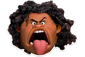 STAR CUTOUTS SM332 Maui Fun Face Mask for Children for Birthdays, Fans & Moana Parties Talking Point, Multicolour,25 x 5 x 25 cm