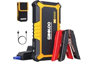 ‎GOOLOO GOOLOO GP2000 Starthilfe Powerbank, 2000A Auto Starthilfe, Supersafe 12V Batterie Booster Auto Starthilfe mit Starthilfekabel(bis zu 8,0L Benzin oder 6,0L Diesel)