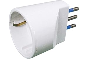 NIRU ADATTATORE SCHUKO 10A Bianco