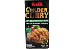 S&B Curry Japonés, Pastillas de Curry Spice, Sazonador Picante, Sabor Picante Medio, Condimento ideal para tus Recetas, 92 g (Paquete de 1)