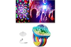 MOSFIATA Wristband Disco Light,Portable Party Lighting,Wireless Stage Lights,Rechargeable Mini Wrist Strap Ball Light Sound Control for Party,Portable Disco Lamp