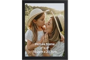 Ditwis Marco de Fotos 15x20 cm Negro, Marco Clásico Adecuado para Fotos, Cuadros y Recuerdos, Exposición Horizontal o Vertical en Pared o Mesa