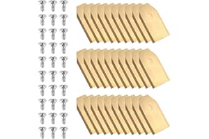WUUDI Longlife Titanium Blade Blades for All Husqvarna Automower/Gardena Robotic Lawnmowers 3 g 0.75 mm Includes 30 Screws for 105, 310, R40i and More