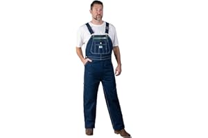 WALLS Liberty Men's Rigid Denim Bib Overall Coveralls