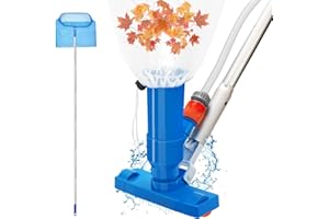 OZMI Pool Cleaning Kit, 170cm 67in Swimming Pool Vacuum Cleaner with Large Pool Nets for Cleaning Skimmer Set, Handhold Pool Cleaner Pool Hoover for Pond Spa Hot Tub Cleaning Kit