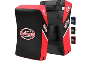 Farabi Sports schlagpolster MMA Muay Thai schlagkissen Kampfsport Hook & Jab Kick pad Training Target pratzen Kickboxen Strike Kick Pads x 1 Einheit