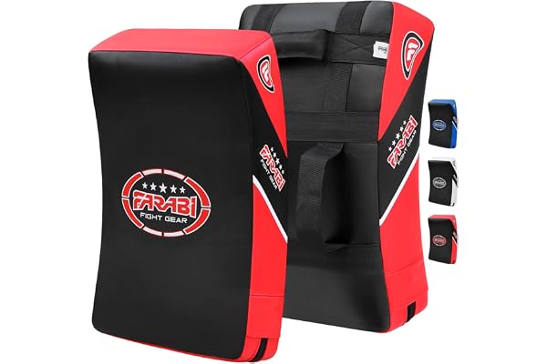 Farabi Sports Bouclier de Frappe MMA Muay Thai Arts Martiaux Hook & Jab Boxe Bouclier Training Target pao Kick Frappe Bouclier pao x 1 unité