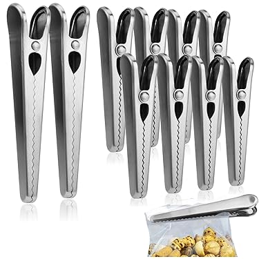 Morsetti Per Barattoli In Acciaio Inox - 10 Pezzi, Chiusura Ermetica A Filo Per Conserve - Foto 10