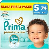 Prima Bebek Bezi Premium Care 5 Numara 74 Adet Ultra Fırsat Paketi