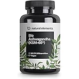Bio-Ashwagandha - KSM-66® Premiumrohstoff (180 Kapseln mit überdurchschnittlicher Reichweite) - original indische Schlafbeere