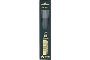 Faber-Castell 127112 - 10 matite a frizione TK 9071, spessore mina: 2,0 mm, durezza: 2H