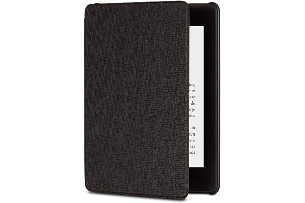 Étui Amazon en cuir pour Kindle Paperwhite (10ème génération - modèle 2018), Noir