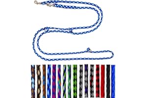 Dog Lead for Small Dogs up to 15 kg, Double Lead, 4-Way Adjustable 2.40 m / 2.80 m / 3.50 m, Very Light and Robust