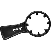 Set Di 3 Chiavi Per Tanica DIN 41, 51, 61 – Apriscatole Per Tappi A Vite 5-50 Litri, In Plastica, Blu E Giallo