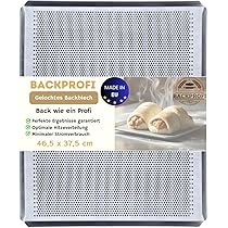 PREMIUM LOCHBLECH 46,5 X 37,5 Cm - Perforiertes Backblech Für Pizza & Brot