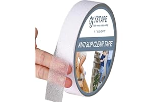 LINXIU Antirutsch Klebeband Treppe 25mm x 9m Kleber Rutschfest Klebeband Wasserdicht Anti Slip Tape für Stufen Drinnen und Draußen, Transparent