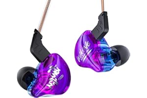 Yinyoo KBEAR MONKIE K01 - Auriculares intraurales para Juegos, cancelación de Ruido con Enchufe de 3.5 mm, Sonido Envolvente de Alta fidelidad, Monitor de oído, Auriculares para Juegos con Cable,
