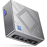 Mini PC Intel i7-10810U (jusqu'à 4,9 Ghz) 16 Go RAM 512 Go SSD Micro Ordinateur de Bureau, Windows 11 Pro WiFi 5 BT 4.2 4K HD