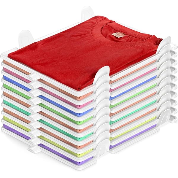 Organisateur T-shirts Tempo Di Saldi - Système Gain De Place 10 Unités, Pour Armoire Ou Tiroir