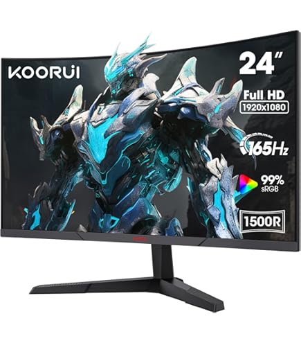 KOORUI ゲーミングモニター 24E4 フルHD 1ms 165Hz Amazon.com: KOORUI 24 Inch Computer Monitor -FHD 1080P