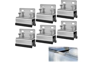 LIROPAU 6Pcs Roof Rack Mount Kits, Roof Mount Kit, Van Roof Rack Brackets 304 Stainless Steel Van Roofs Racks for ProMaster, for Boxer, for Jumper, for Ducato, Support Photovoltaic Panels, Mounting Brackets